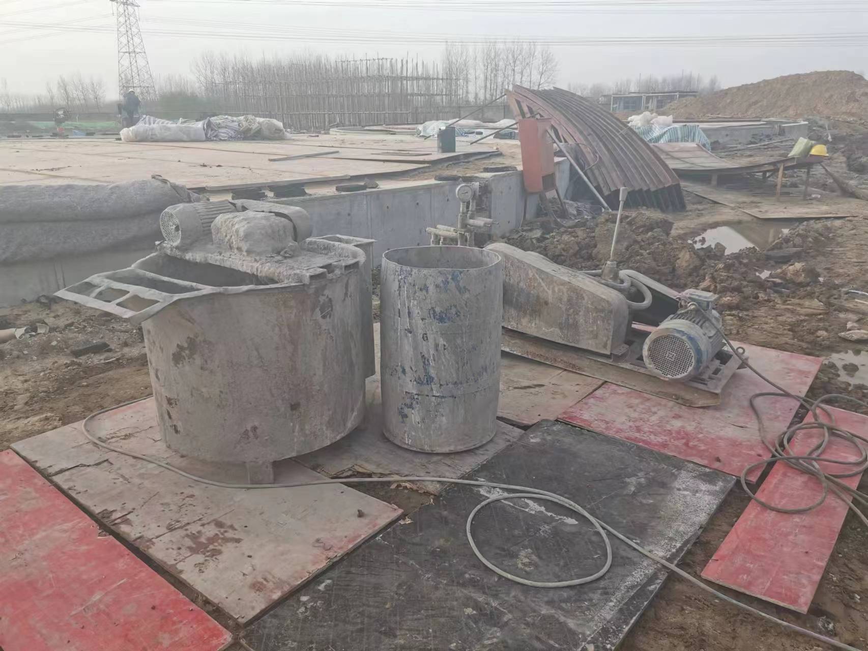 侨乡街道开发区回填土注浆