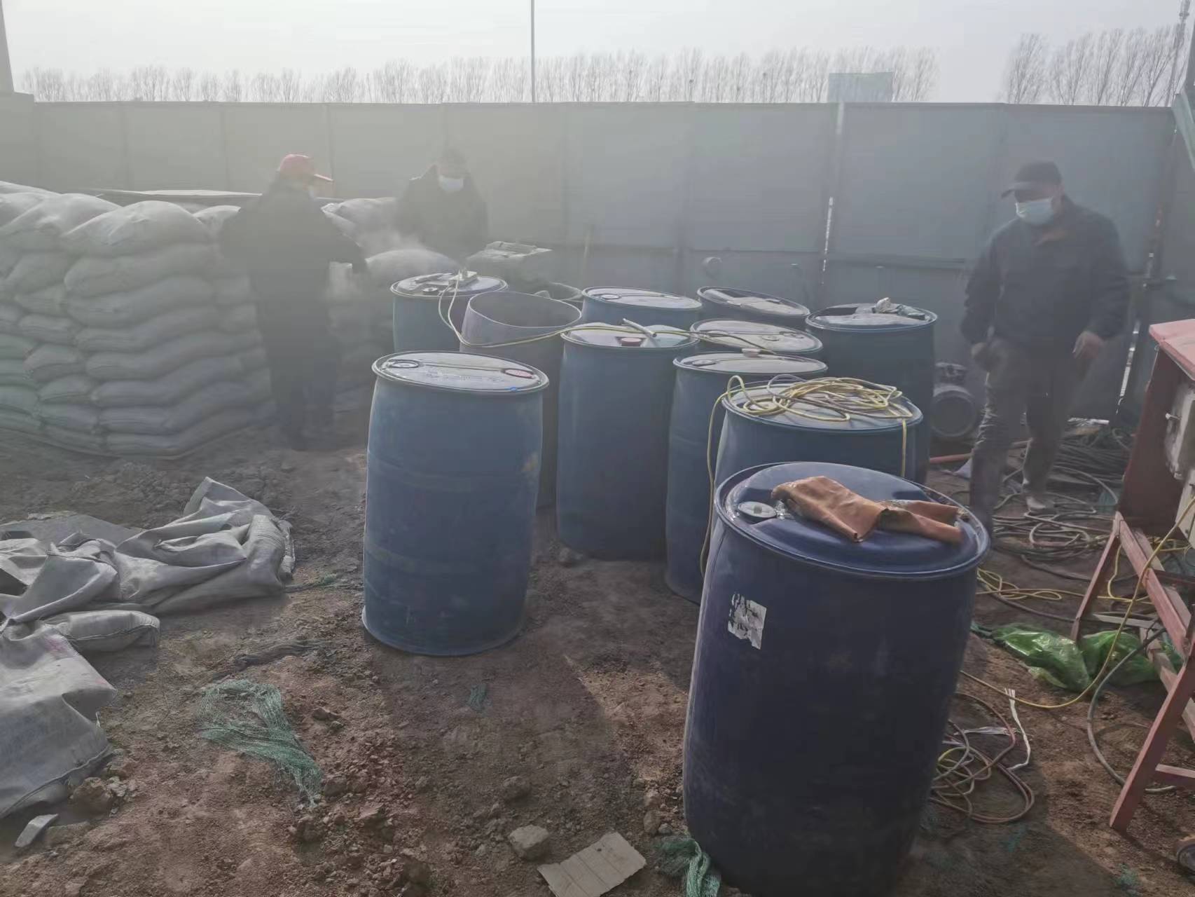 侨乡街道开发区水泥注浆